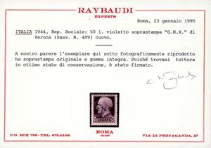 1944 - Soprastampati G.N.R., ... 