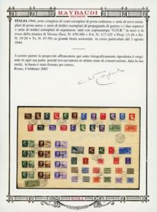 1944 - Soprastampati G.N.R. di ... 