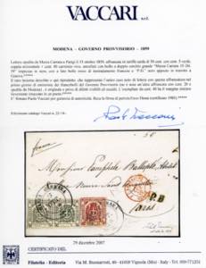 1859 - 5 cent. verde, coppia ... 