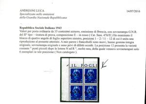 1943 - Soprastampati G.N.R., ... 