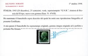 1943 - Soprastampati G.N.R., ... 