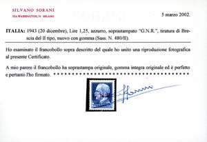 1943 - Soprastampati G.N.R., ... 