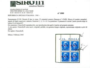 1943 - Soprastampati G.N.R., ... 