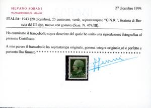 1943 - Soprastampati G.N.R., ... 