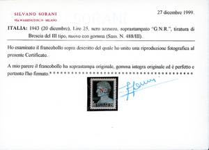 1943 - Soprastampati G.N.R., ... 