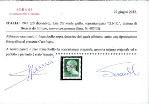 1943 - Soprastampati G.N.R., ... 