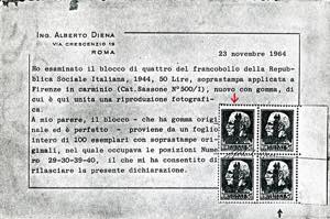 1944 - 50 lire, soprastampato ... 