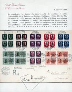 1944 - 50 lire soprastampa fascio ... 