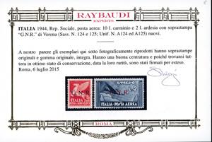 1944 - Soprastampati G.N.R., ... 