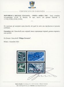1943 - Soprastampati G.N.R. di ... 