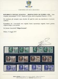 1944 - Soprastampati G.N.R., ... 