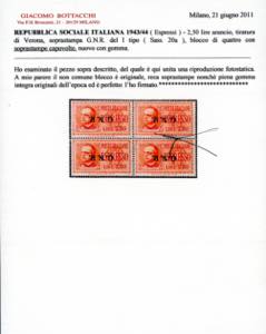 1943 - 2,50 lire soprastampa ... 