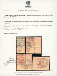 1944 - Badoglio, serie completa, ... 