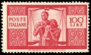 1946 - 100 lire Democratica, I lastra, dent. ... 