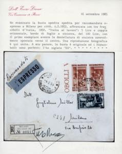 1953 - 100 lire Lavoro, dent. 13 ... 