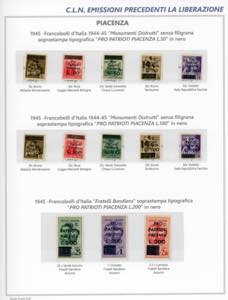 PIACENZA 1945 - Soprastampati, la ... 