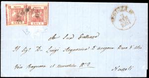 1861 - 1 grano carminio, II tavola (Napoli ... 