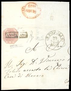 1859 - 2 grana rosa chiaro, I tavola (5), ... 
