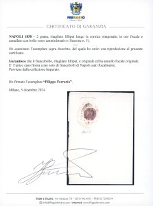 1858 - 2 grana, ritagliato ... 