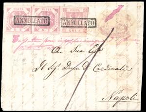 1859 - 2 grana rosa lillaceo, I tavola, ... 