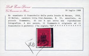 MERANO 1918 - 2 h. e 10 h. I tipo ... 