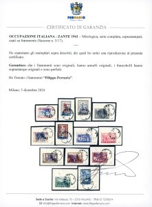 ZANTE 1941 - Mitologica, serie ... 