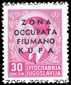 ZONA FIUMANA KUPA 1941 - 30 d. soprastampato ... 