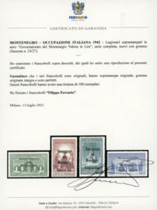 MONTENEGRO 1942 - Legionari, ... 