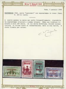 MONTENEGRO 1942 - Legionari, ... 