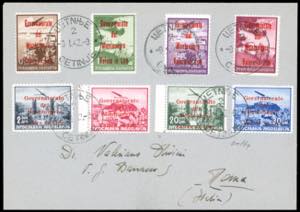 MONTENEGRO POSTA AEREA 1942 - Soprastampati ... 