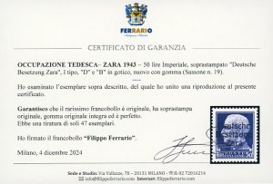 OCCUPAZIONE TEDESCA ZARA 1943 - 50 ... 