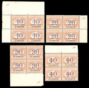 PECHINO SEGNATASSE 1919 - Nuova soprastampa, ... 