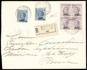 1913 - 25 cent., due esemplari, e 50 cent., ... 