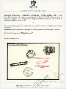 POSTA AEREA 1932 - 10 lire oliva ... 