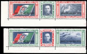 POSTA AEREA 1933 - Trittici, serie completa ... 