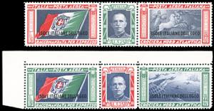 POSTA AEREA 1933 - Trittici, serie completa ... 