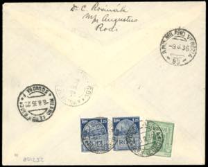 POSTA AEREA 1934 - Ala stilizzata, ... 