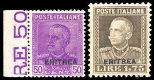 1928/29 - Soprastampati Eritrea, serie ... 