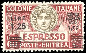 ESPRESSI 1935 - 1,25 lire su 60 cent. rosso ... 
