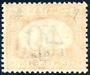 SEGNATASSE 1930 - 40 cent. ... 