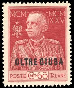 1925 - 60 cent. carminio Giubileo, dent. 13 ... 