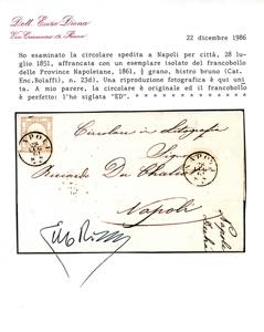 1861 - 1/2 grano bruno grigiastro ... 