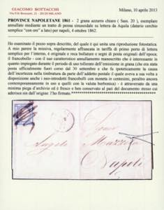 1862 - 2 grana azzurro chiaro ... 