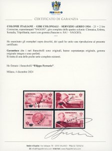 SERVIZIO AEREO 1934 - 25 + 2 lire ... 