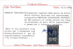 OCCUPAZIONE BRITANNICA AFRICA ... 