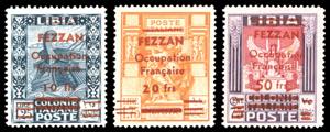 OCCUPAZIONE FRANCESE FEZZAN 1943 - 10 f. su ... 