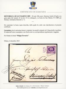 1889 - 40 cent. lilla scuro Stemma ... 