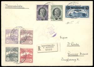 1942 - 10 lire Zeppelin, soprastampato, con ... 