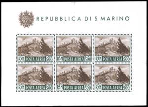 1951 - 500 lire Veduta, foglietto (12), ... 