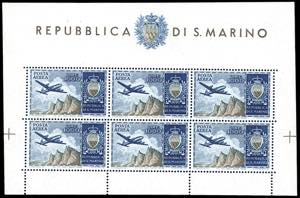 1954 - 1.000 lire Aereo, foglietto (16), ... 